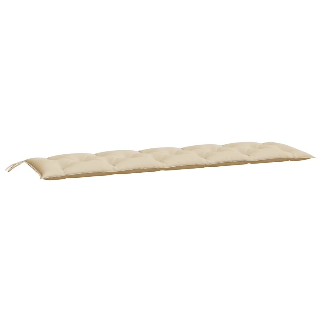Vidaxx coussins de banc de jardin 2 pcs 180x50x7 cm tissu oxford beige