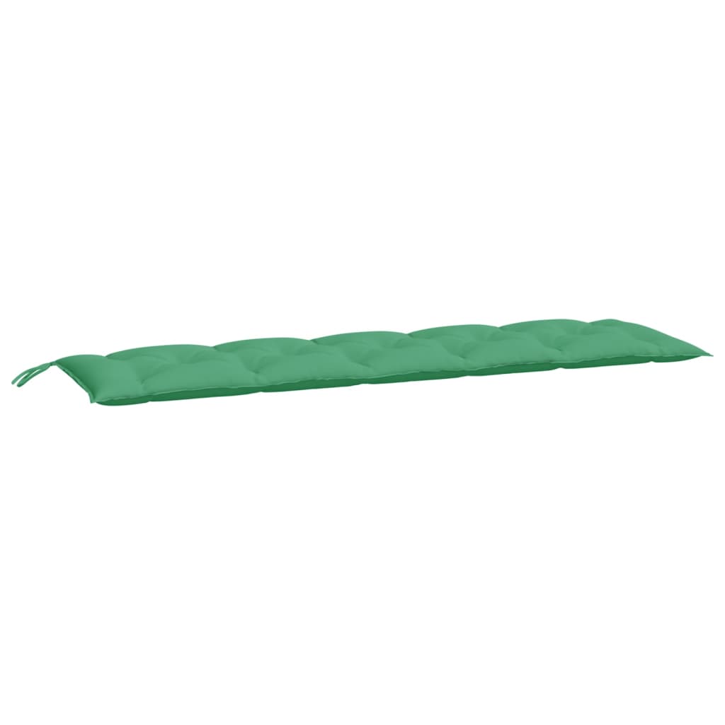 Vidaxx coussins de banc de jardin 2 pcs 180x50x7 cm tissu oxford vert