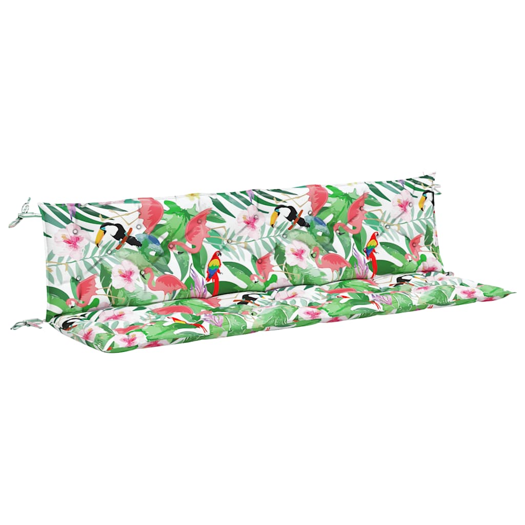 Vidaxx coussins de banc de jardin 2 pcs 200x50x7 cm tissu multicolore