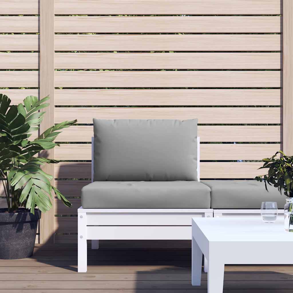VidaXL coussins de palette 2 pcs tissu gris