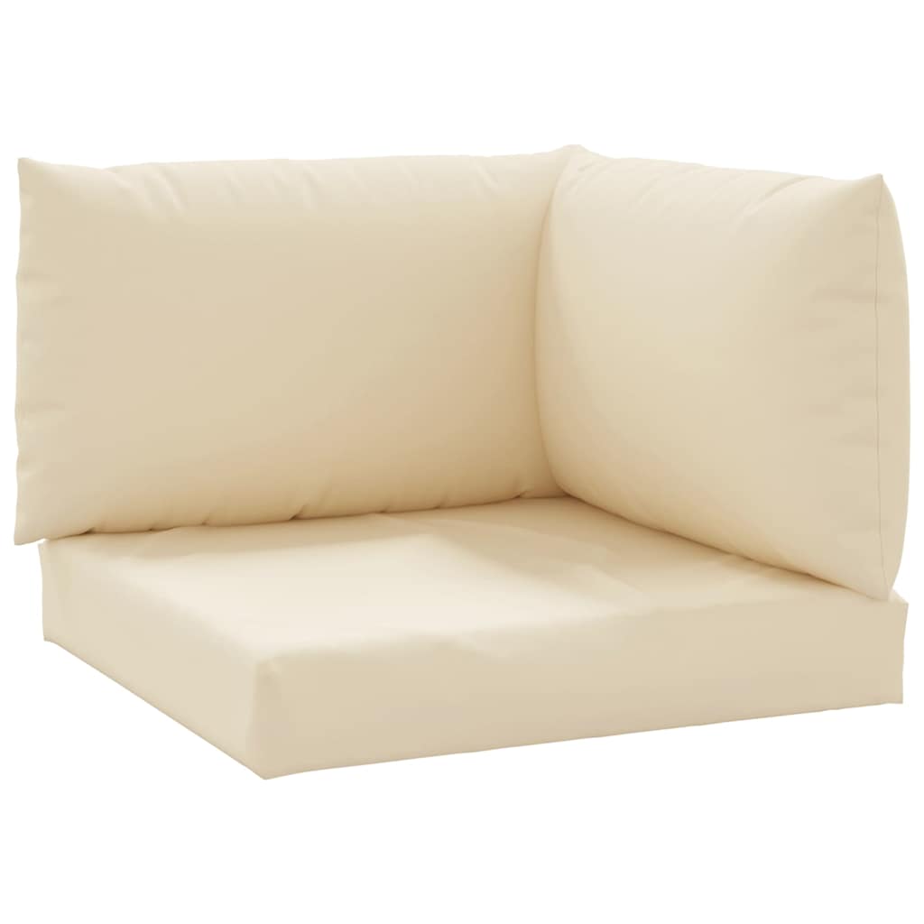 VidaXL coussins de palette 3 pcs tissu oxford beige