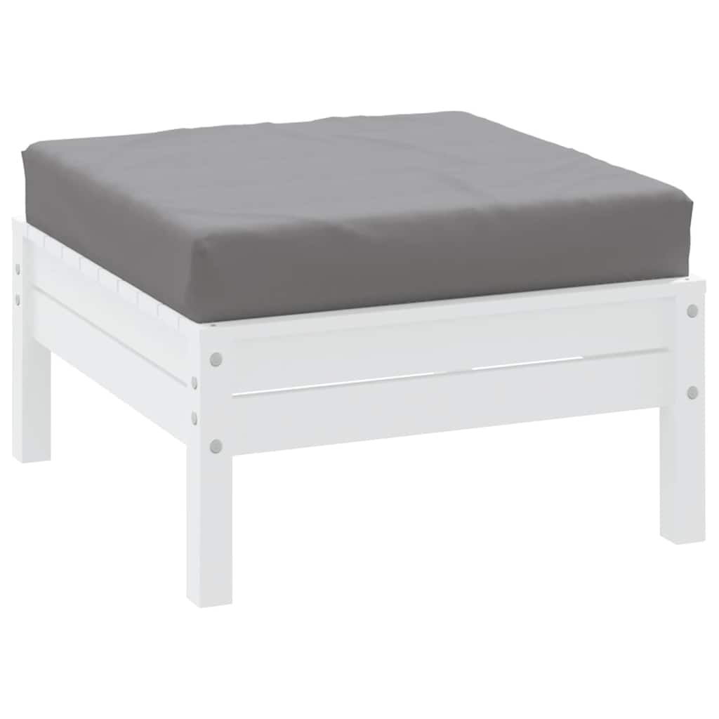 VidaXL coussin de palette 60x60x9,5 cm tissu oxford gris
