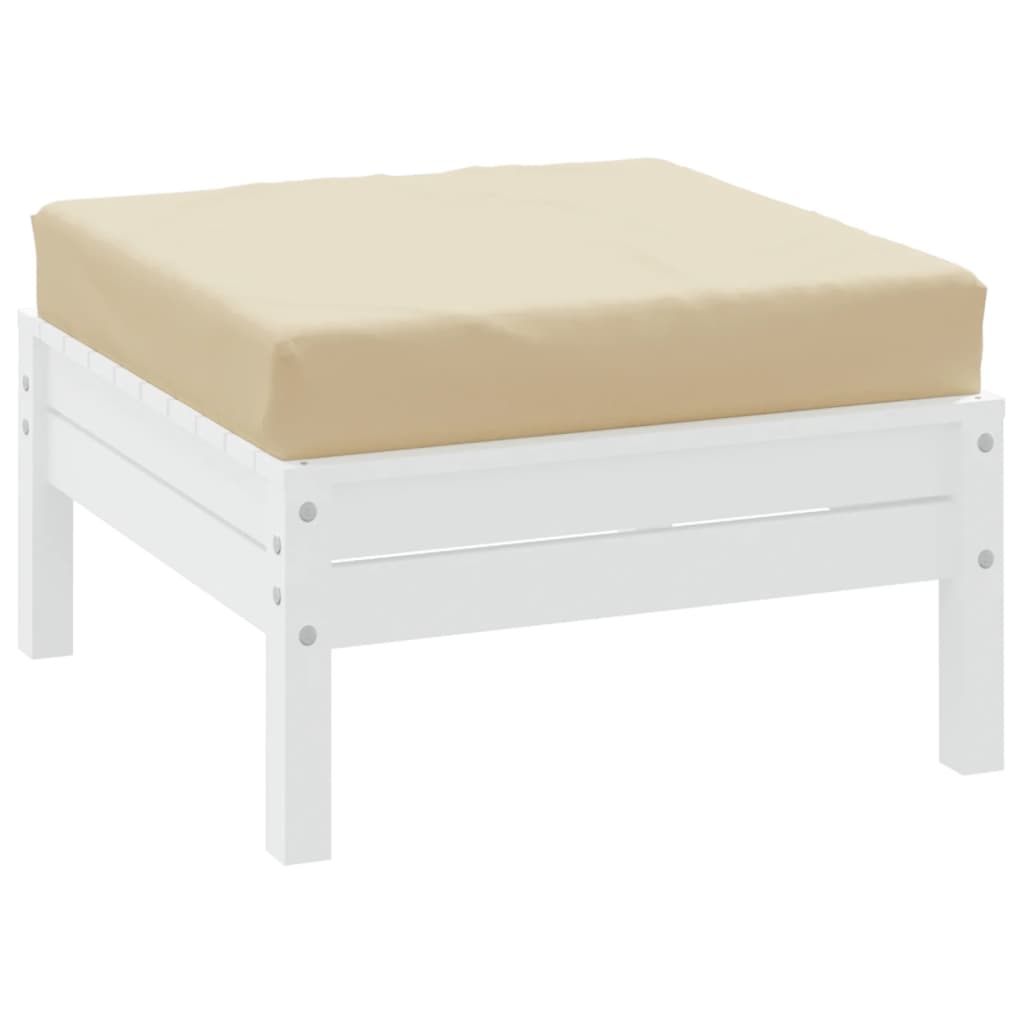 VidaXL coussin de palette 60x60x8 cm tissu oxford beige