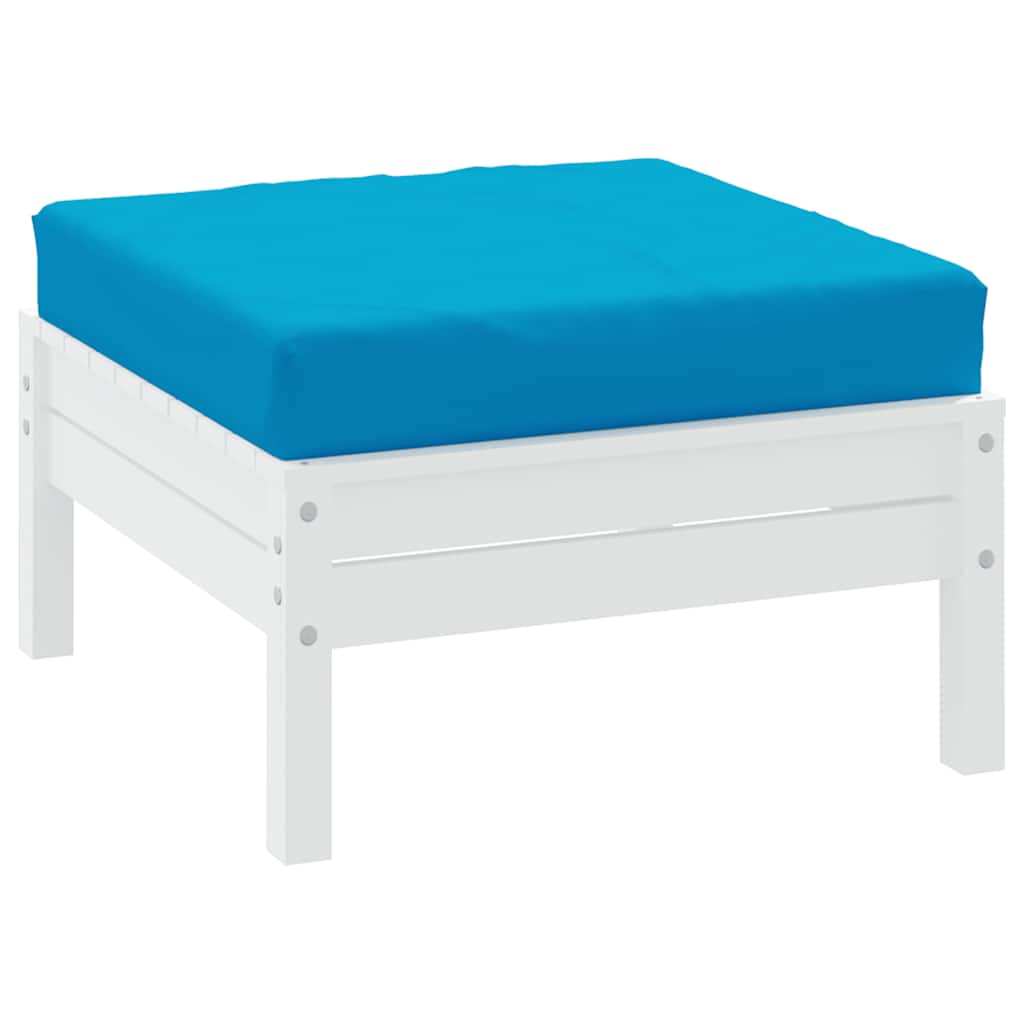 VidaXL coussin de palette 60x60x9,5 cm tissu oxford bleu clair