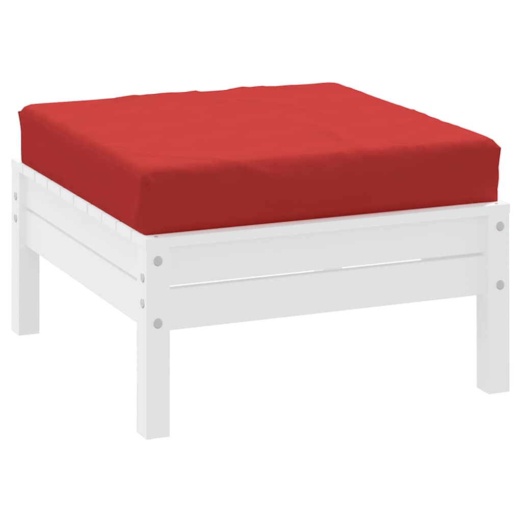 VidaXL coussin de palette 60x60x9,5 cm tissu oxford rouge