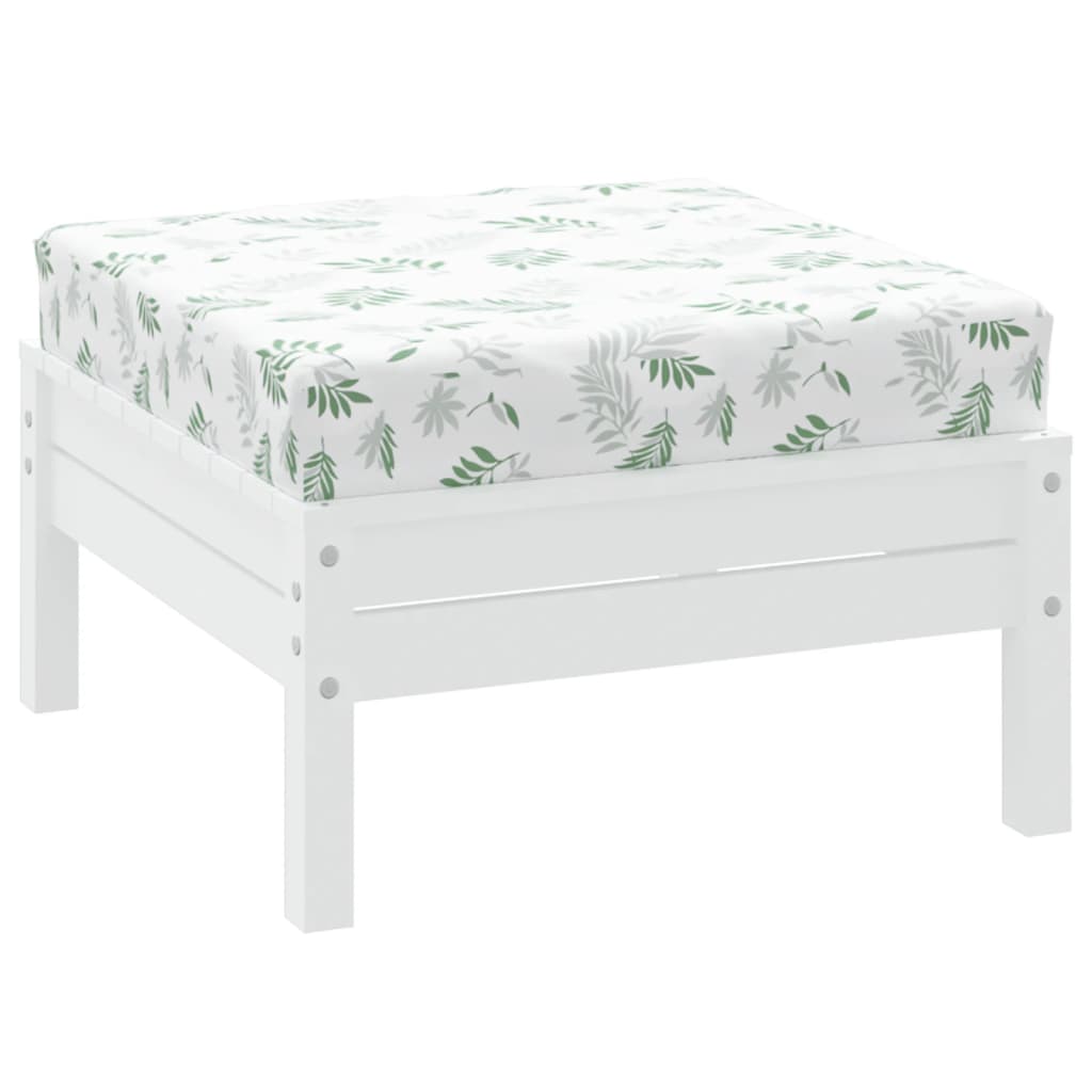 VidaXL coussin de palette motif feuille 60x60x8 cm tissu oxford