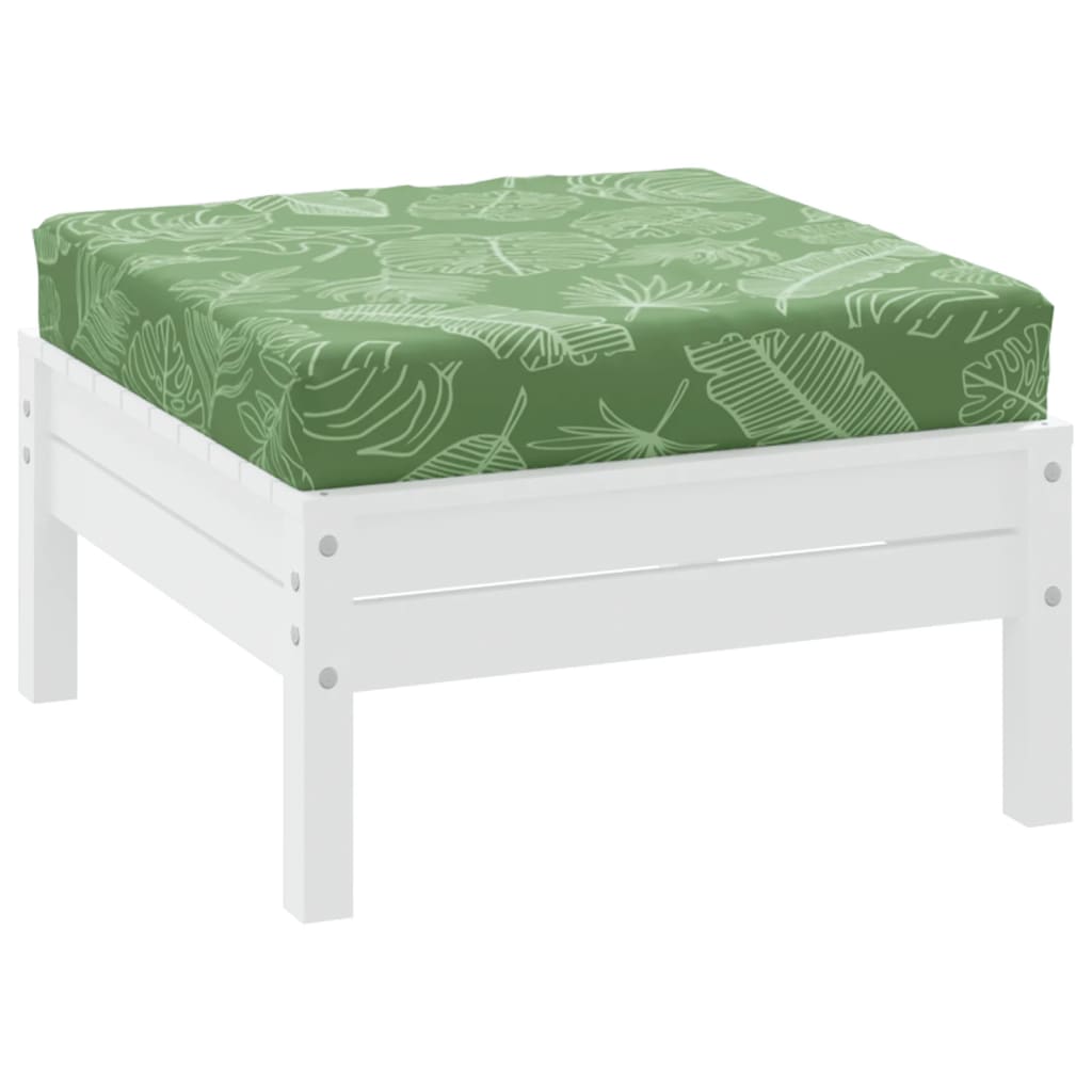 VidaXL coussin de palette motif feuille 60x60x8 cm tissu oxford