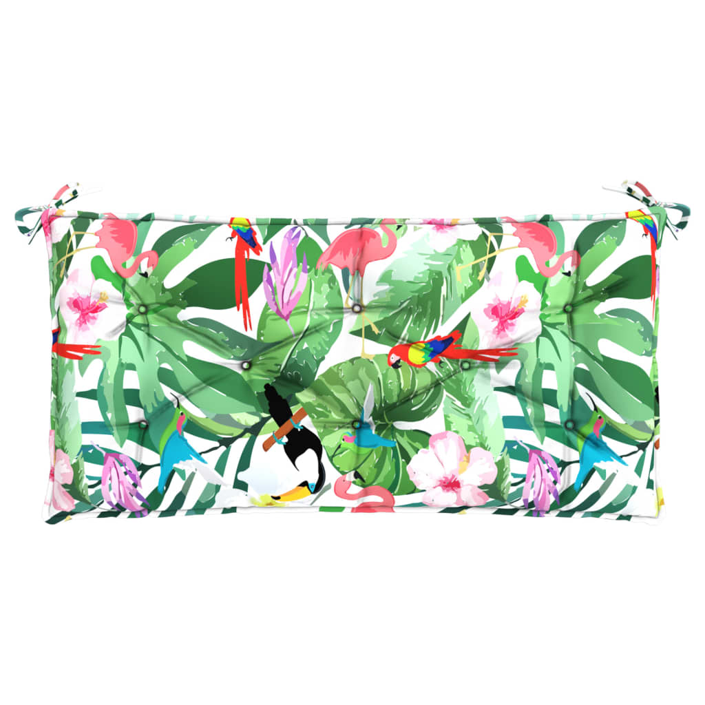 VidaXL coussin de banc de jardin 110x50x7 cm tissu multicolore