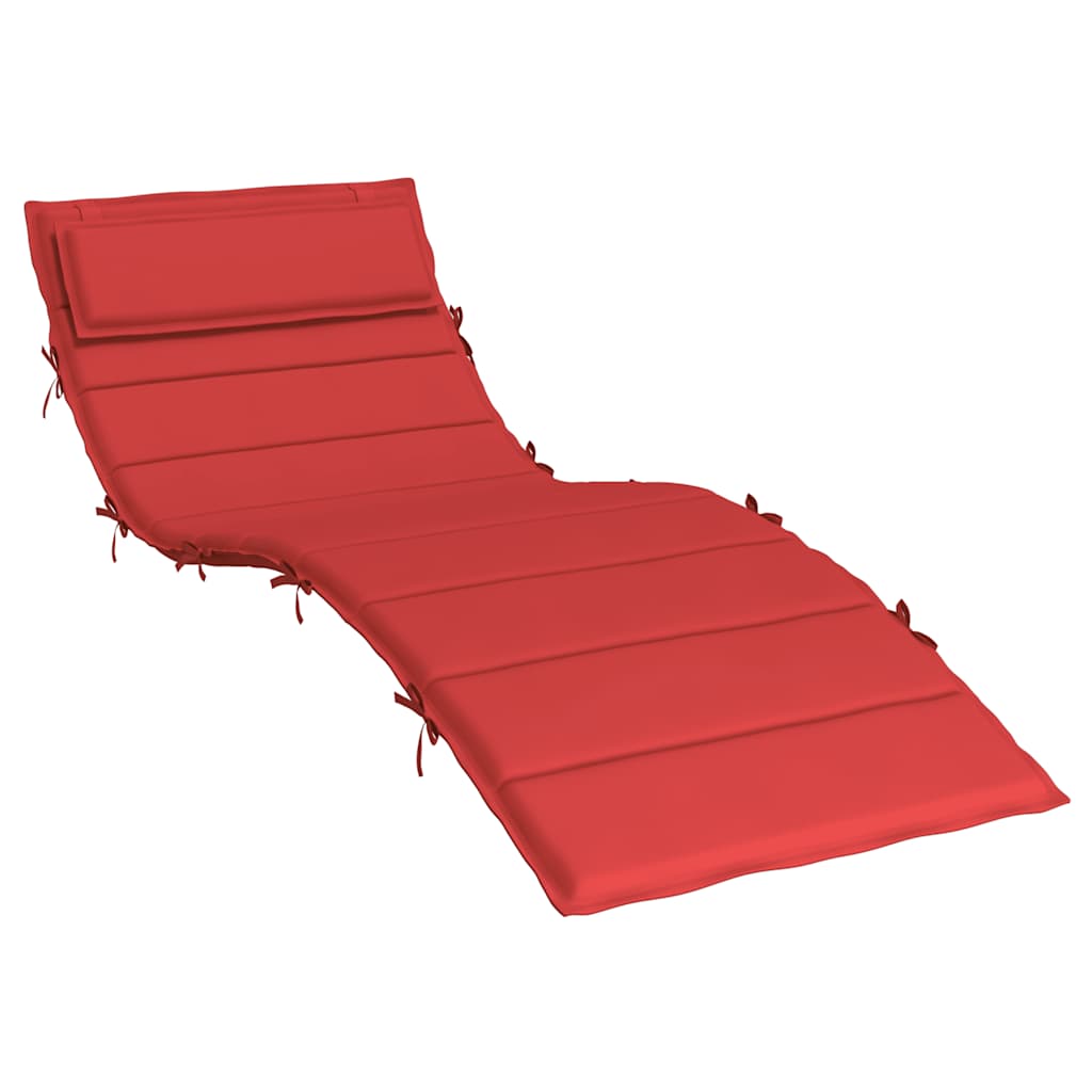 Vidaxx coussin de transat 180x60x4 cm tissu oxford rouge