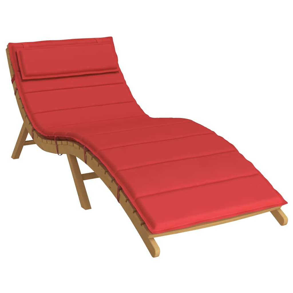 Vidaxx coussin de transat 180x60x4 cm tissu oxford rouge