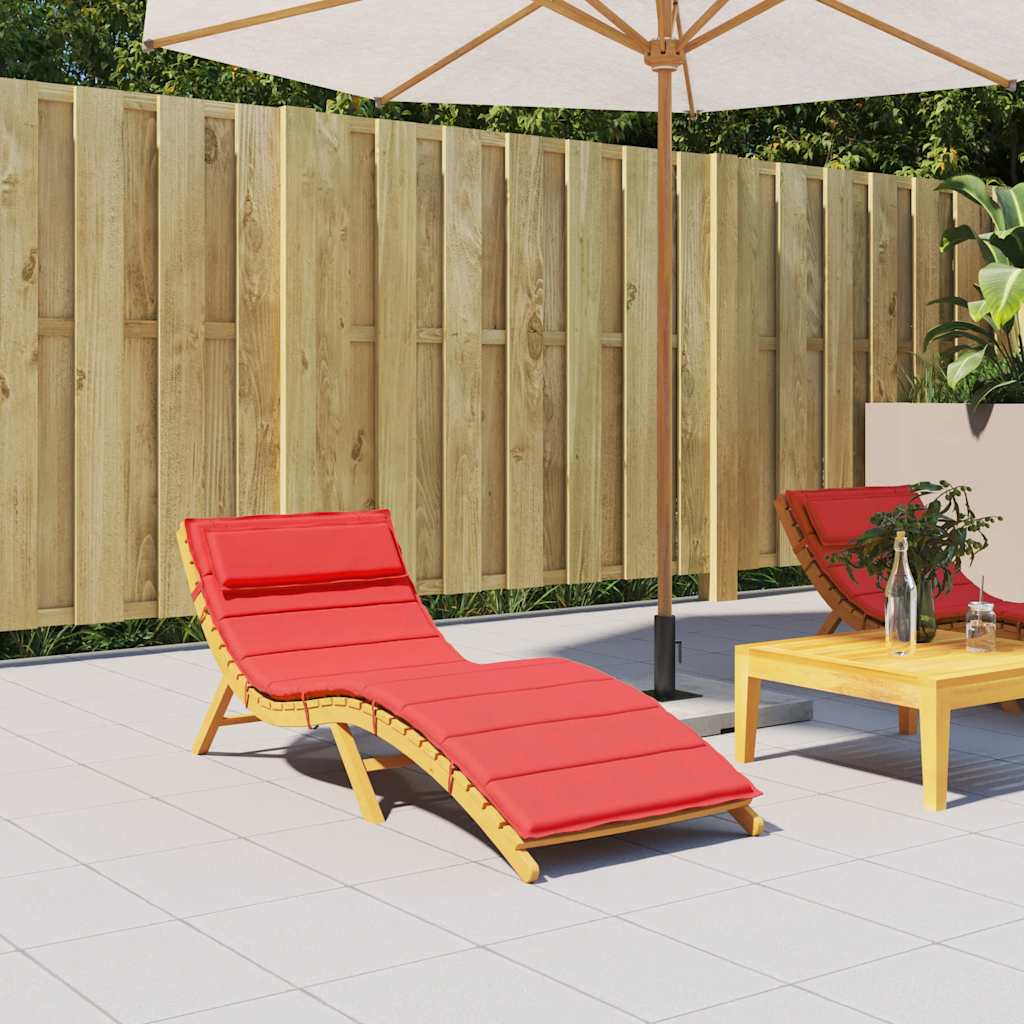 Vidaxx coussin de transat 180x60x4 cm tissu oxford rouge