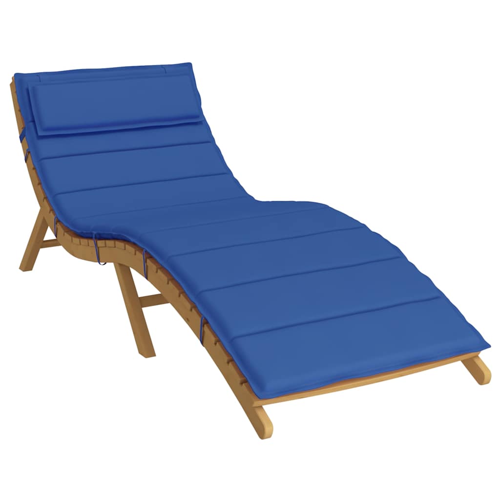 Vidaxx coussin de transat 180x60x4 cm tissu oxford bleu royal