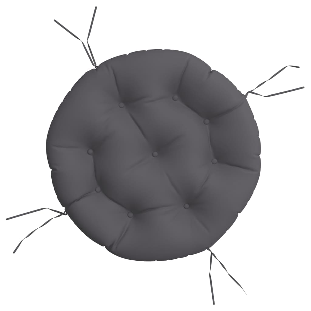 Vidaxx coussin d'assise rond ø 60 x11 cm tissu oxford anthracite