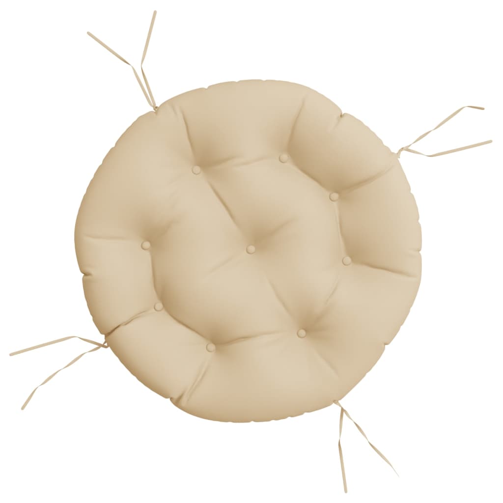 VidaXL Coussin de siège rond Ø 60x11 cm tissu oxford beige