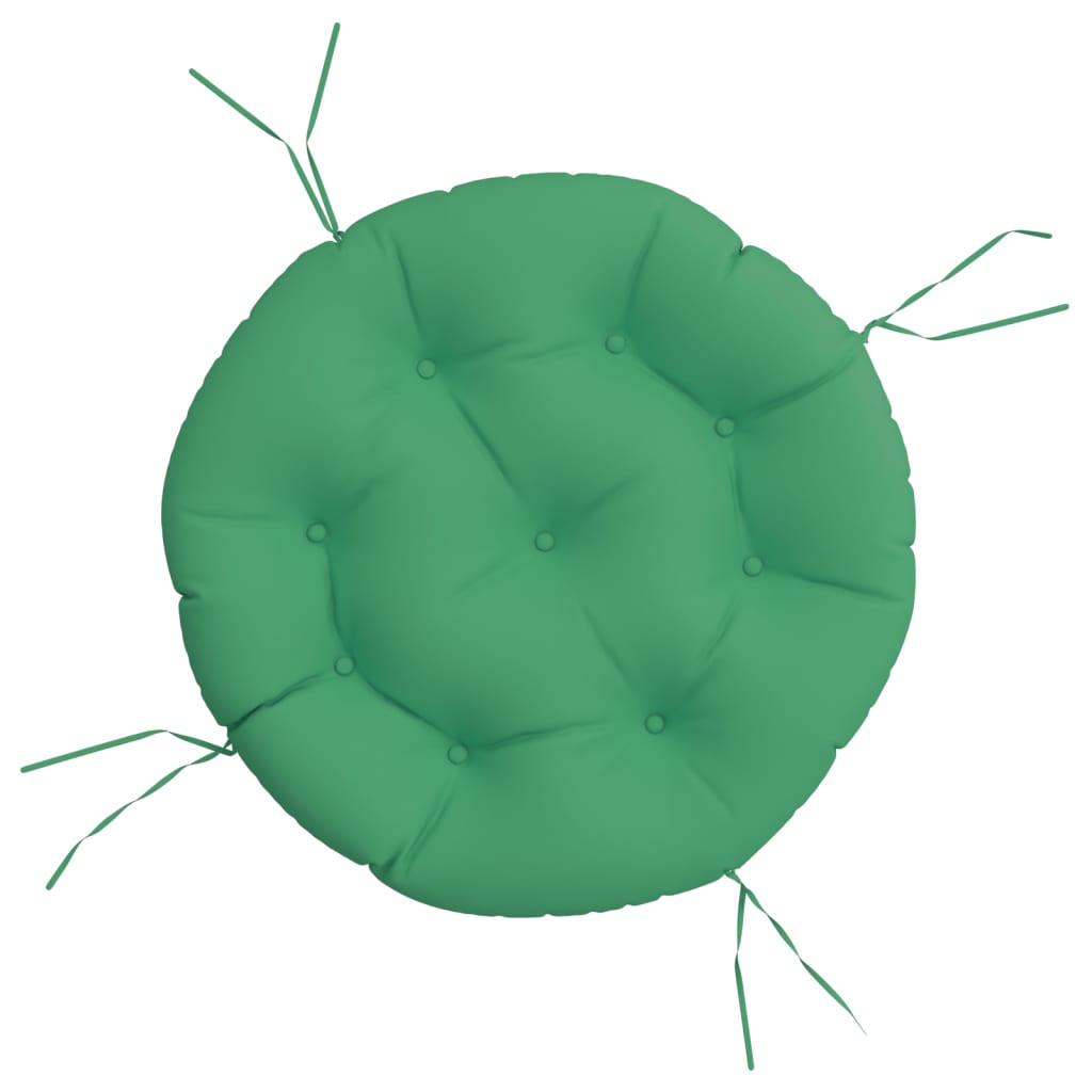 Vidaxx coussin de siège rond ø 60x11 cm tissu oxford vert