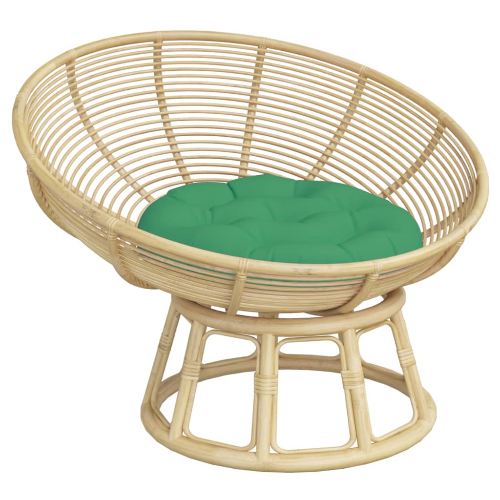 Vidaxx coussin de siège rond ø 60x11 cm tissu oxford vert
