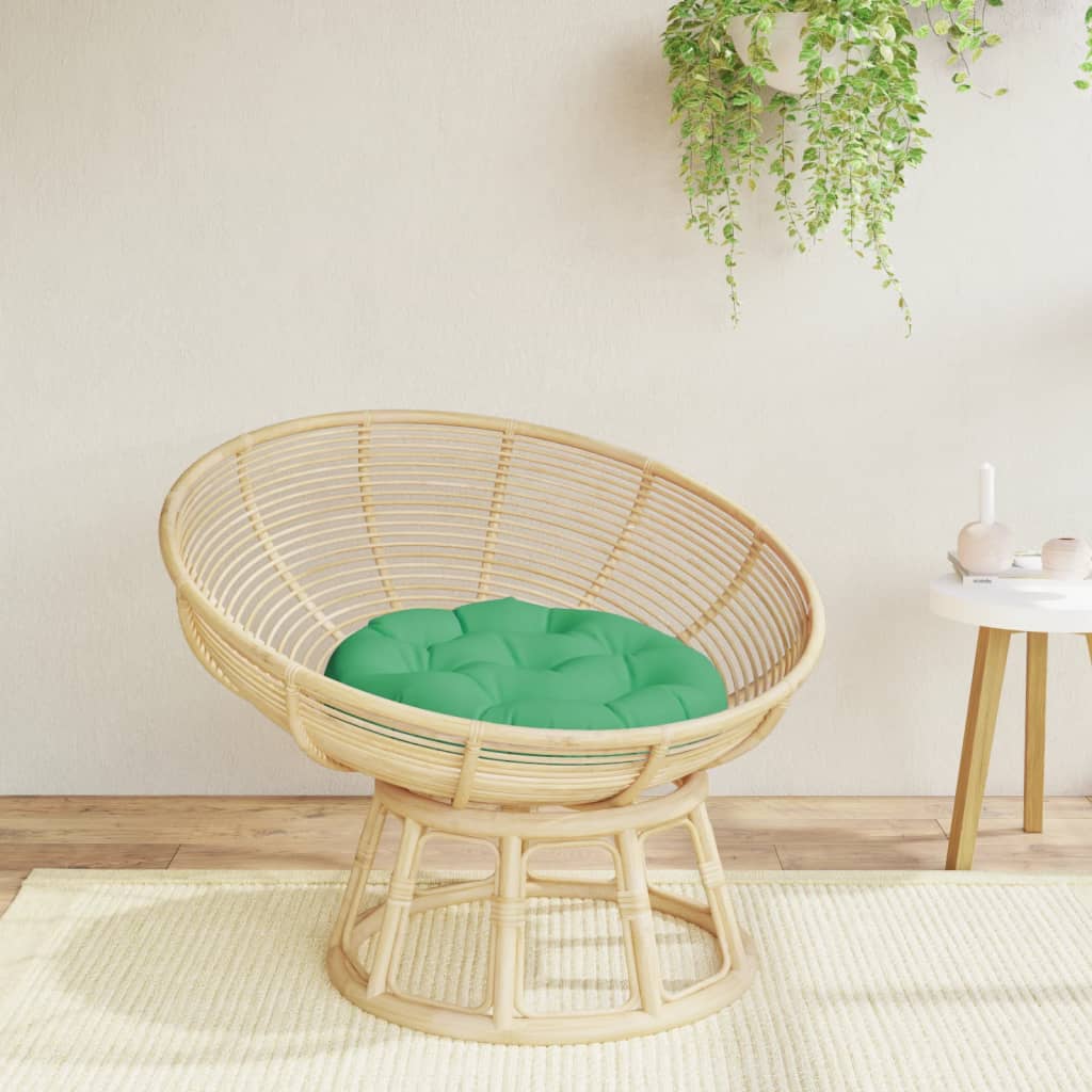 Vidaxx coussin de siège rond ø 60x11 cm tissu oxford vert
