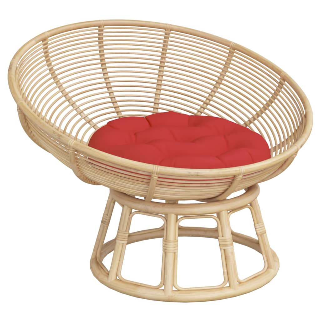 Vidaxx coussin de siège rond ø 60x11 cm tissu oxford rouge