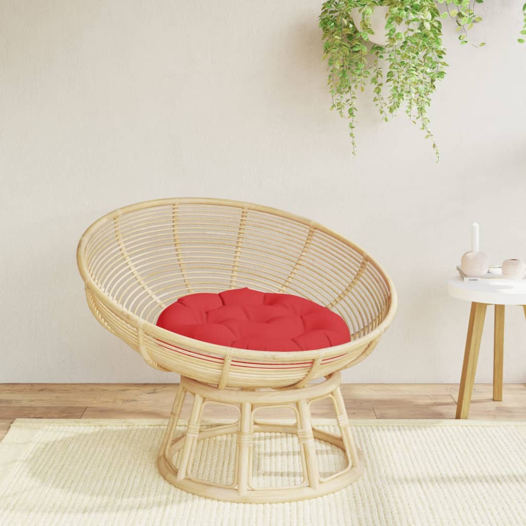 Vidaxx coussin de siège rond ø 60x11 cm tissu oxford rouge