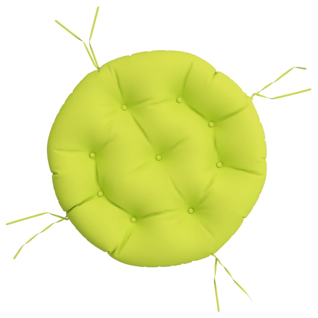 Vidaxx coussin de siège rond ø 60x11 cm tissu oxford vert vif