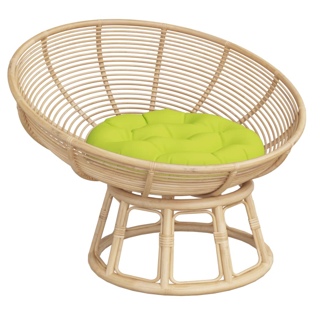 Vidaxx coussin de siège rond ø 60x11 cm tissu oxford vert vif