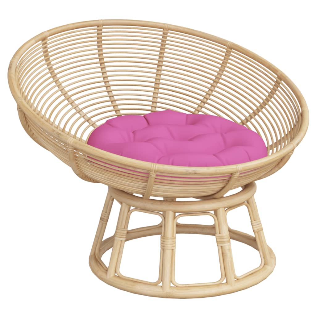 Vidaxx coussin de siège rond ø 60x11 cm tissu oxford rose