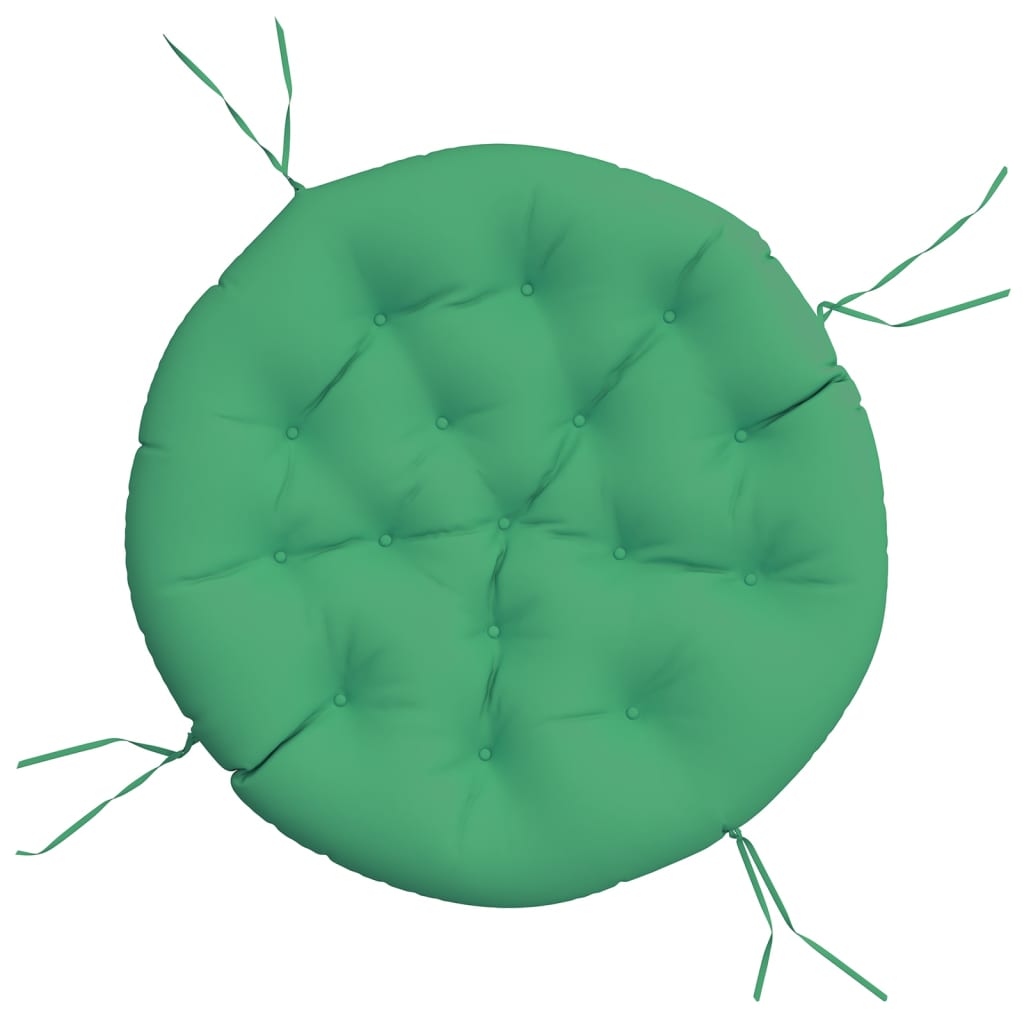 VidaXL Coussin de siège rond Ø 100x11 cm tissu oxford vert