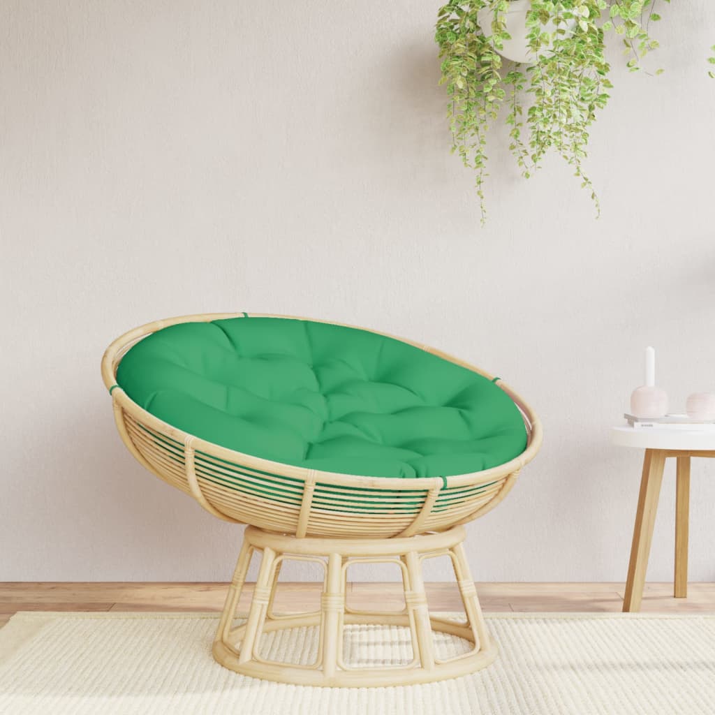 VidaXL Coussin de siège rond Ø 100x11 cm tissu oxford vert