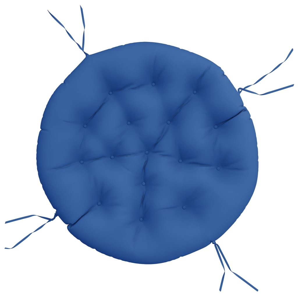 VidaXL Coussin de siège rond Ø 100x11 cm tissu oxford bleu royal