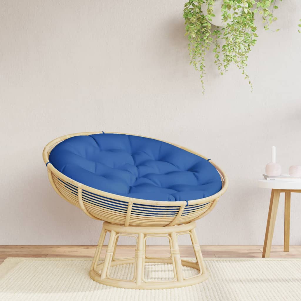 VidaXL Coussin de siège rond Ø 100x11 cm tissu oxford bleu royal