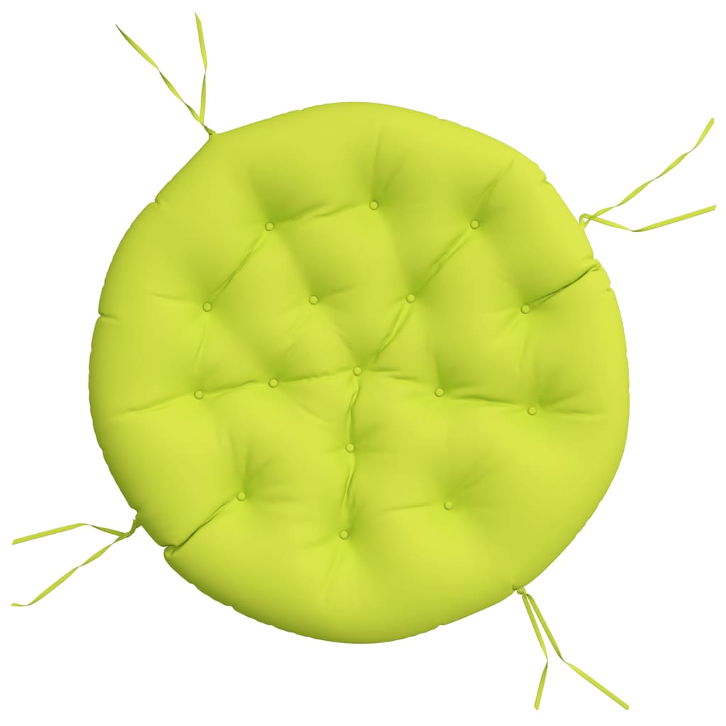 VidaXL Coussin de siège rond Ø 100x11 cm tissu oxford vert vif