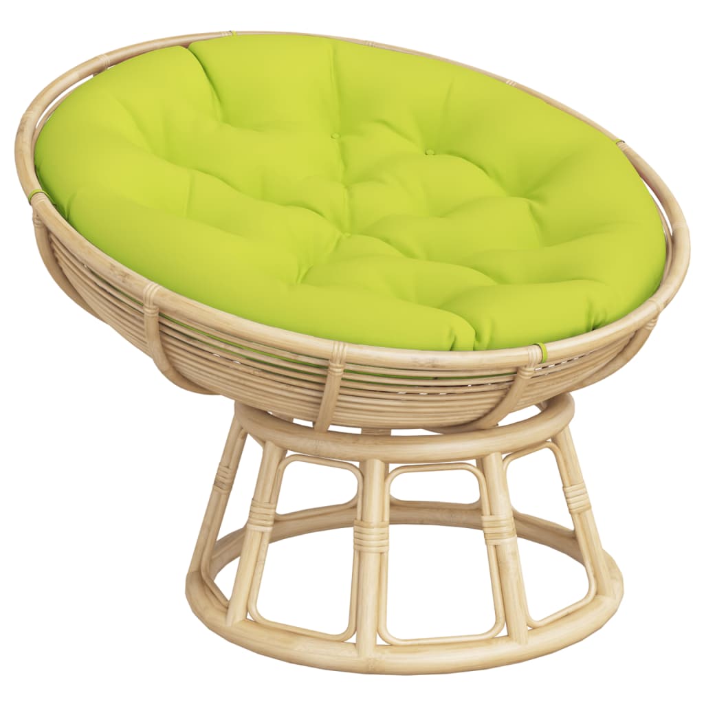 VidaXL Coussin de siège rond Ø 100x11 cm tissu oxford vert vif