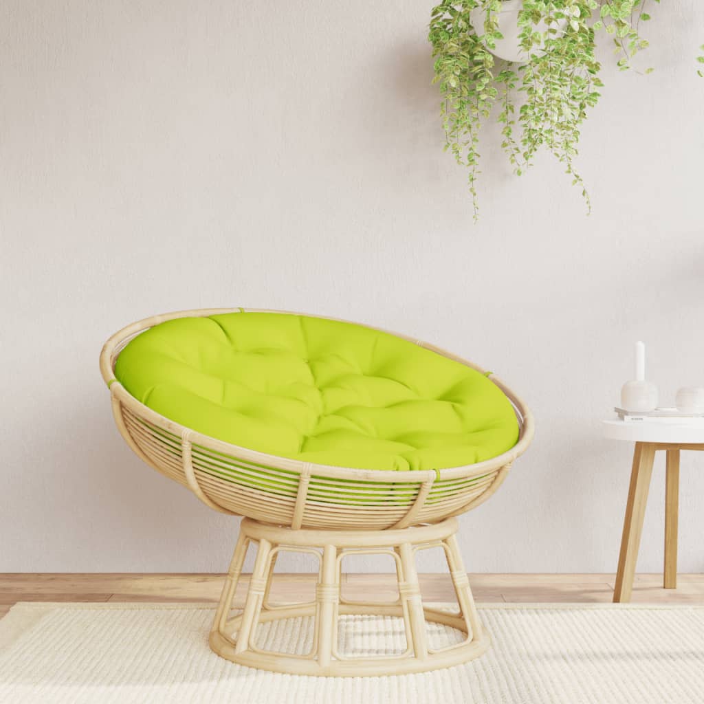 VidaXL Coussin de siège rond Ø 100x11 cm tissu oxford vert vif