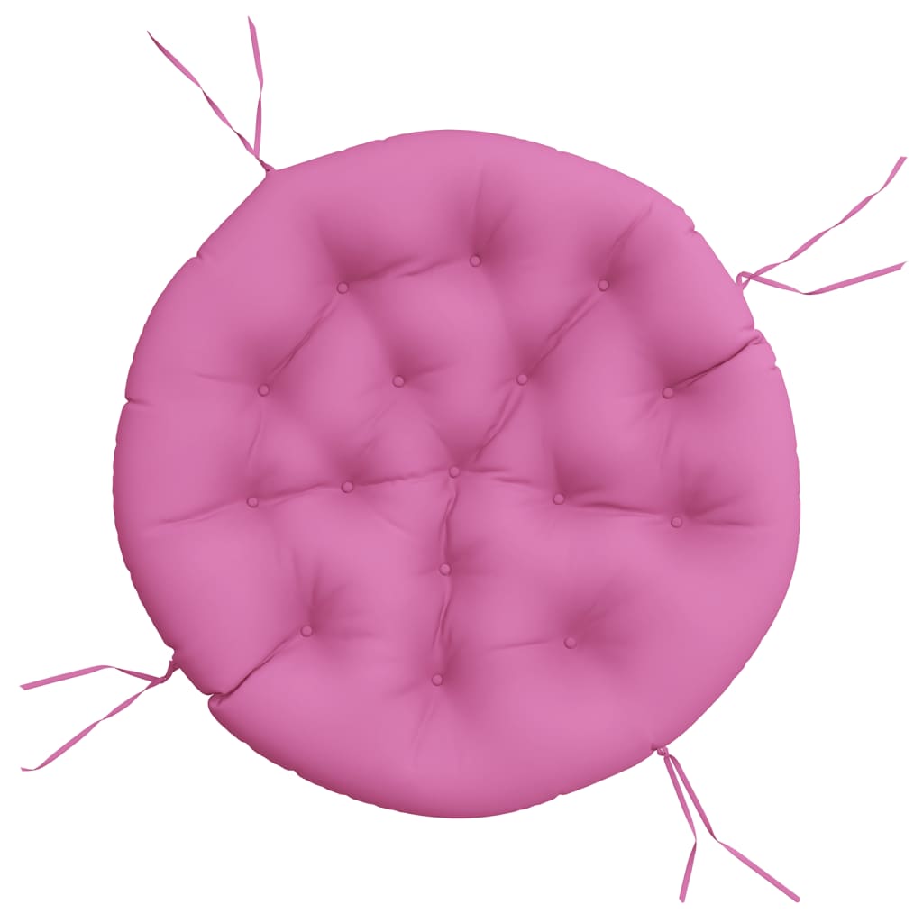 VidaXL Coussin de siège rond Ø 100x11 cm tissu oxford rose