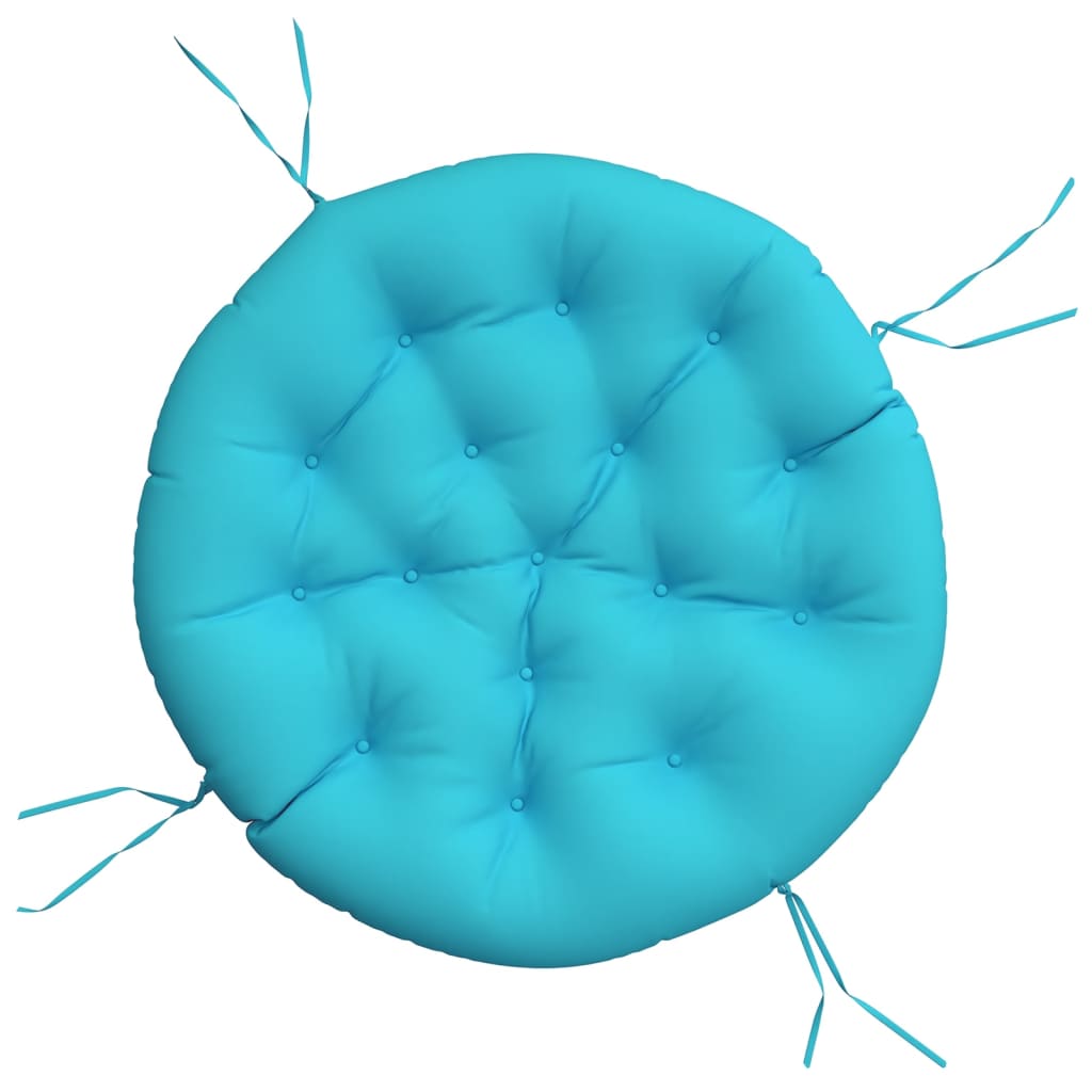 VidaXL Coussin de siège rond Ø 100x11 cm tissu oxford turquoise