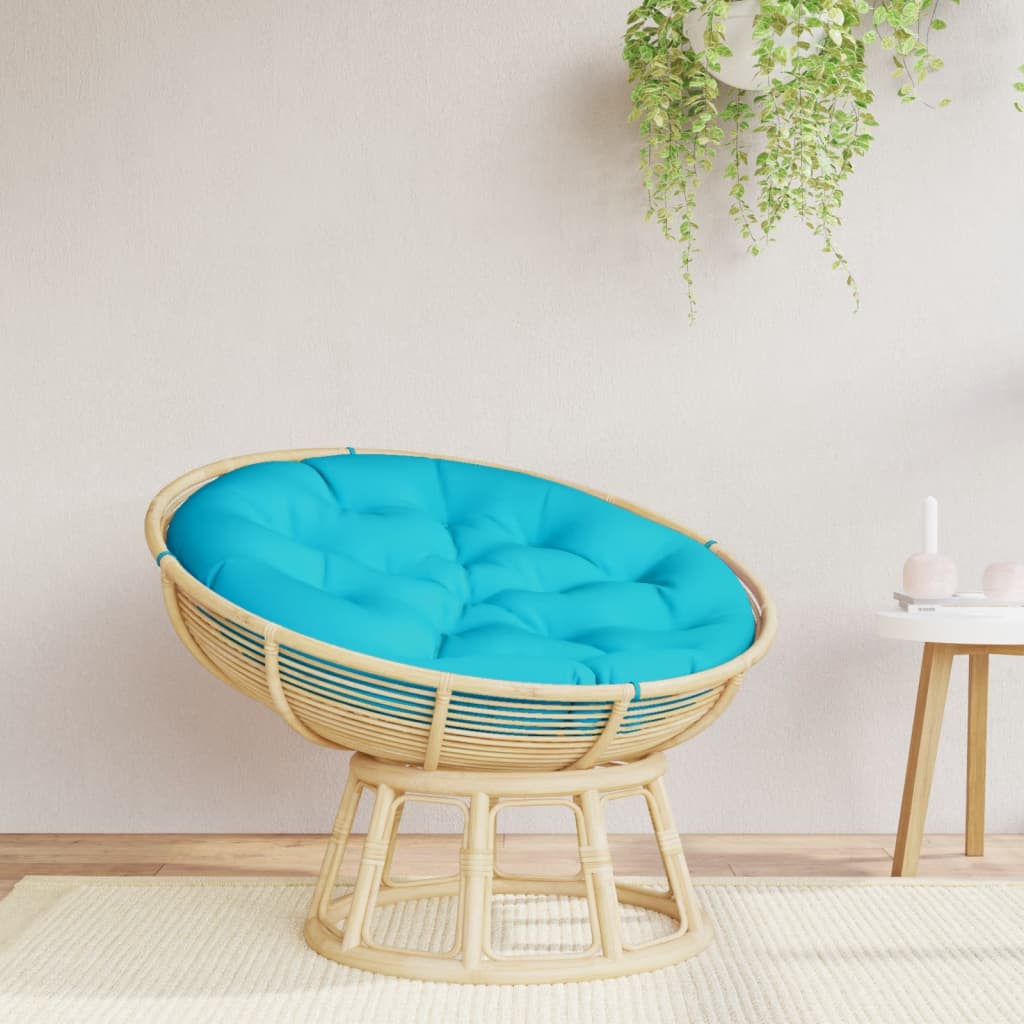 VidaXL Coussin de siège rond Ø 100x11 cm tissu oxford turquoise