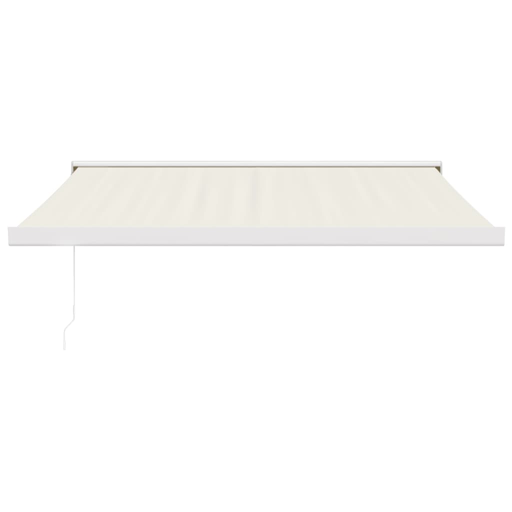 VidaXL Auvent extensible 3x2,5 m tissu et aluminium couleur crème