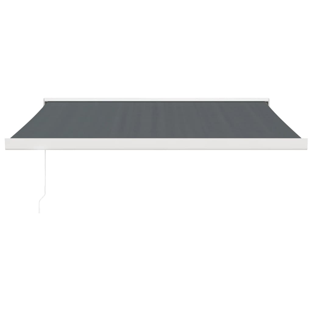 VidaXL Auvent extensible 3x2,5 m tissu et aluminium anthracite