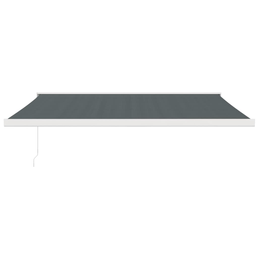 VidaXL Auvent extensible 4x3 m tissu et aluminium anthracite