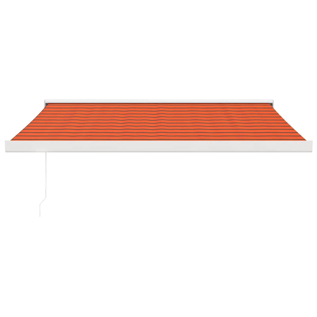 VidaXL Auvent extensible 3x2,5 m tissu et aluminium orange et marron