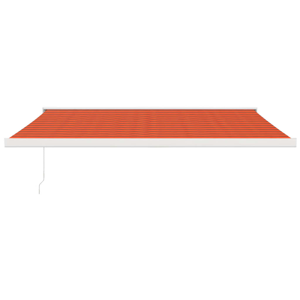 VidaXL Auvent extensible 4,5x3 m tissu et aluminium orange et marron