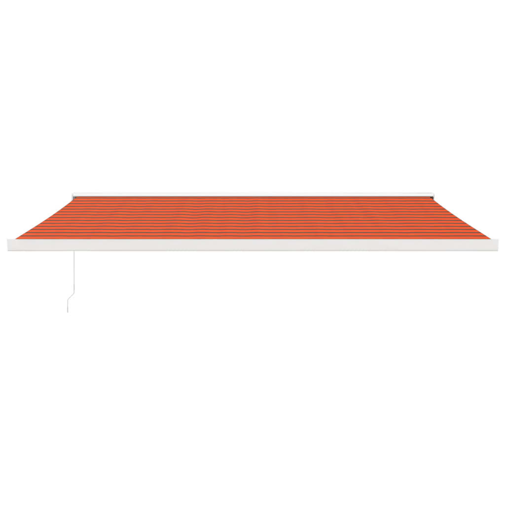 VidaXL Auvent extensible 5x3 m tissu et aluminium orange et marron