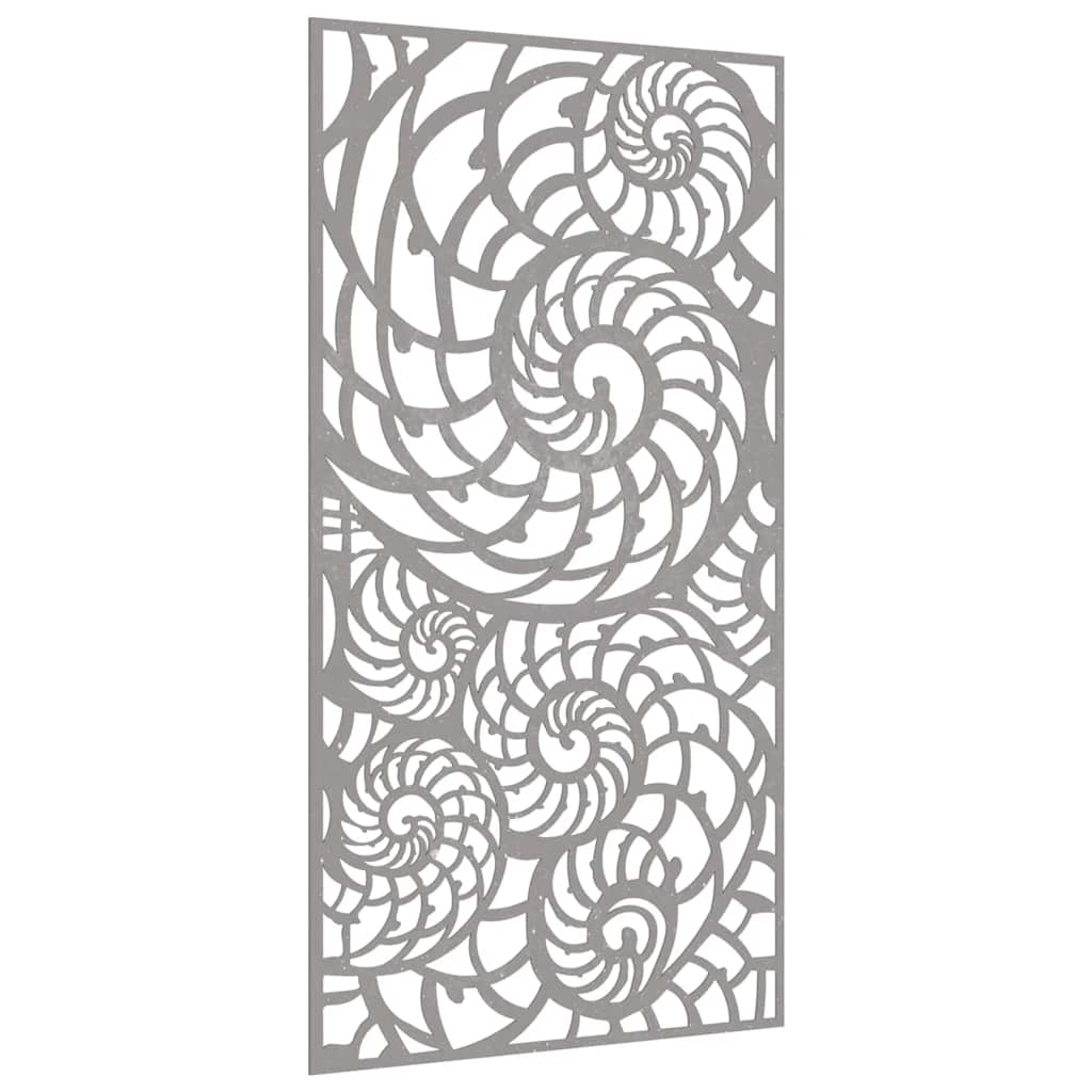 Vidaxxl décoration murale jardin coque design 105x55 cm acier corten