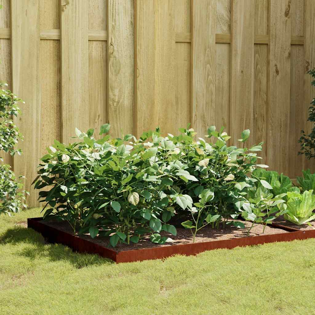 Vidaxx jardinière surélevée 100x100x18,5 cm acier corten