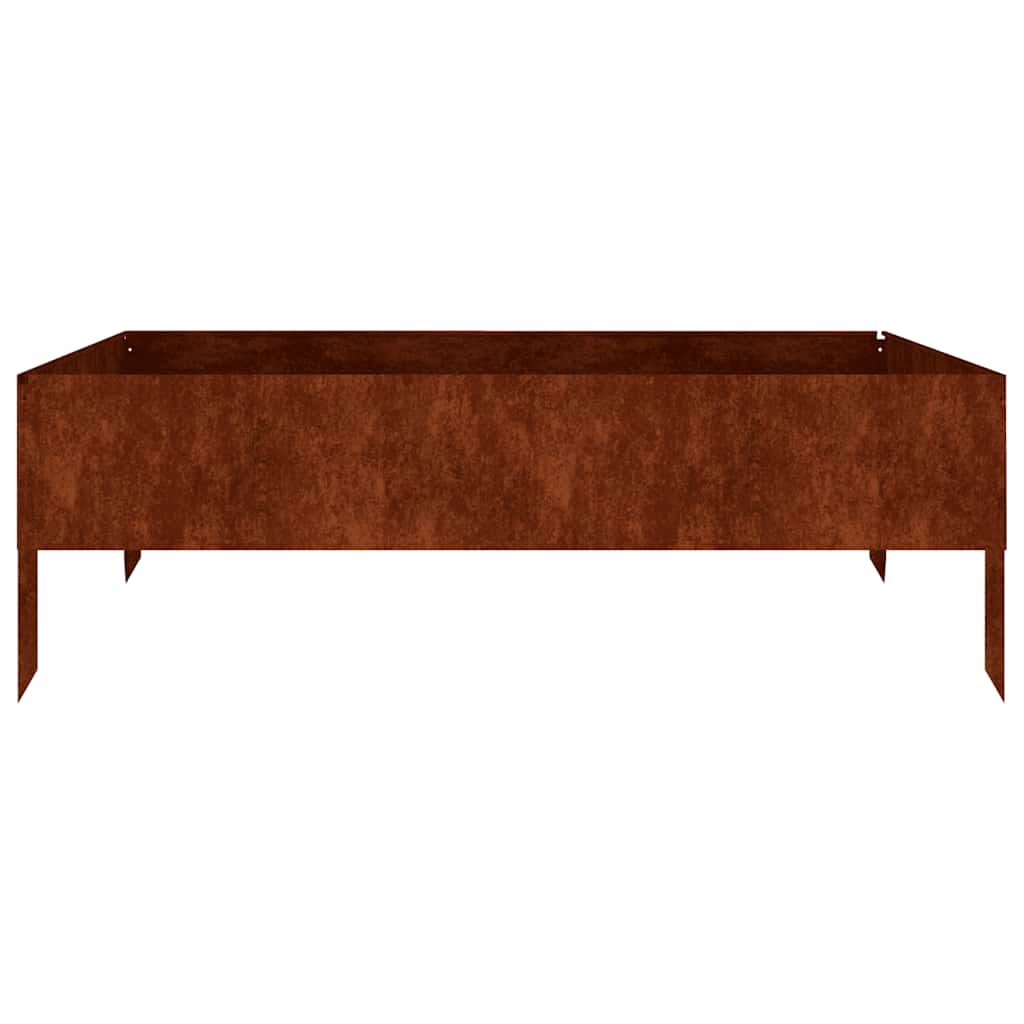 Vidaxx jardinière surélevée 100x100x33,5 cm acier corten