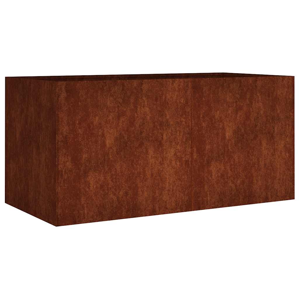 Jardinière Vidaxx 80x40x40 cm acier corten