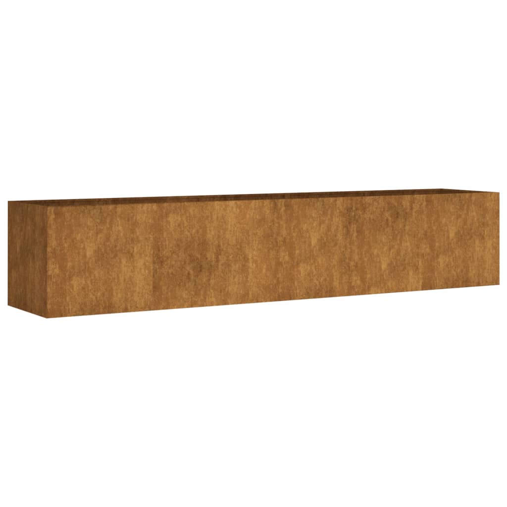 VidaXL jardinière surélevée 200x40x40 cm acier corten