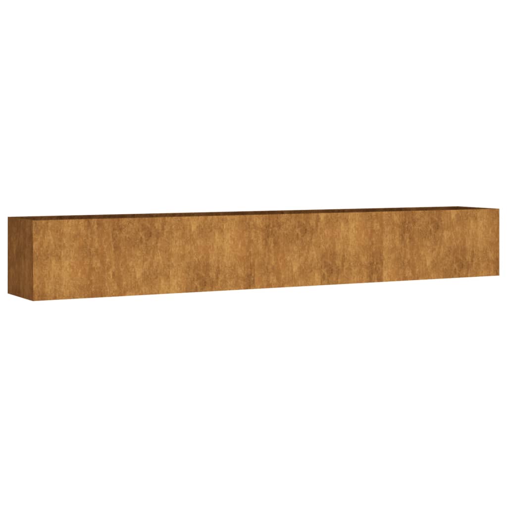 VidaXL jardinière surélevée 280x40x40 cm acier corten