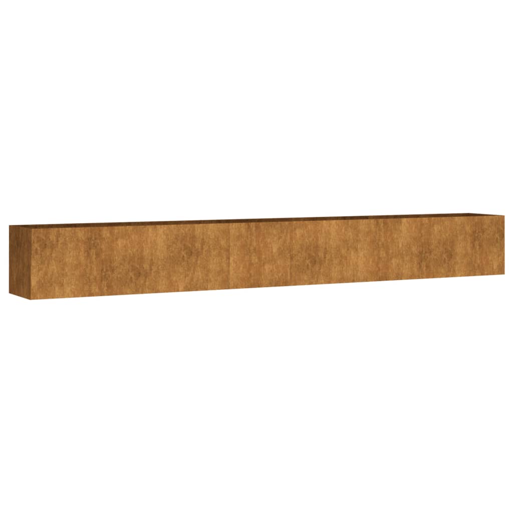 VidaXL jardinière surélevée 360x40x40 cm acier corten