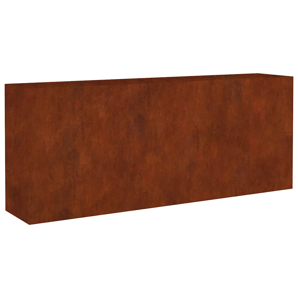 VidaXL jardinière surélevée 200x40x80 cm acier corten